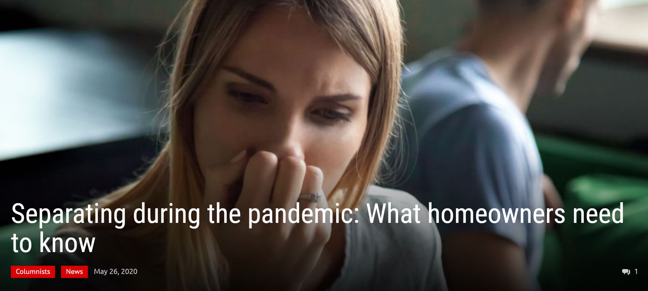 Separating during the pandemic: What homeowners need to know